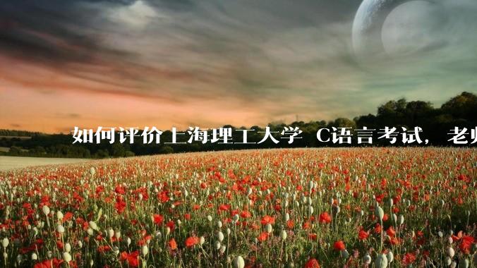 如何评价上海理工大学 C语言考试，老师不认识vscode 说是切屏***?